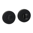 This is an image of Timco - Bathroom Thumb Turn And Release - Matt Black 51mm (1 Pairs Blister Pack) 200850