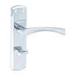 This is an image of Timco - Zeta Bathroom Handles - Polished Chrome 175 x 45 (1 Pairs Blister Pack) 200855