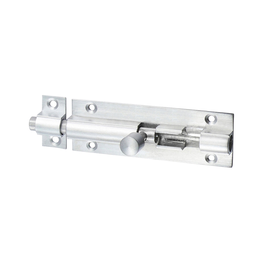This is an image of Timco - Straight Barrel Bolt - Satin Chrome 75 x 25mm (1 Each TIMpac) 200856P
