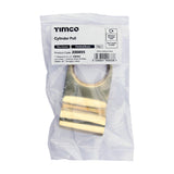 This is an image of Timco - Cylinder Pull - Polished Brass 79 x 41 (1 Each Bag) 200895