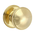 This is an image of Timco - Centre Door Knob - Polished Brass 66mm (1 Each Box) 200954