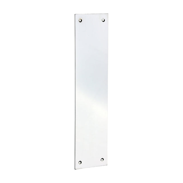 This is an image of Timco - Finger Plate - Polished Chrome 305 x 76 (1 Each TIMbag) 200955P