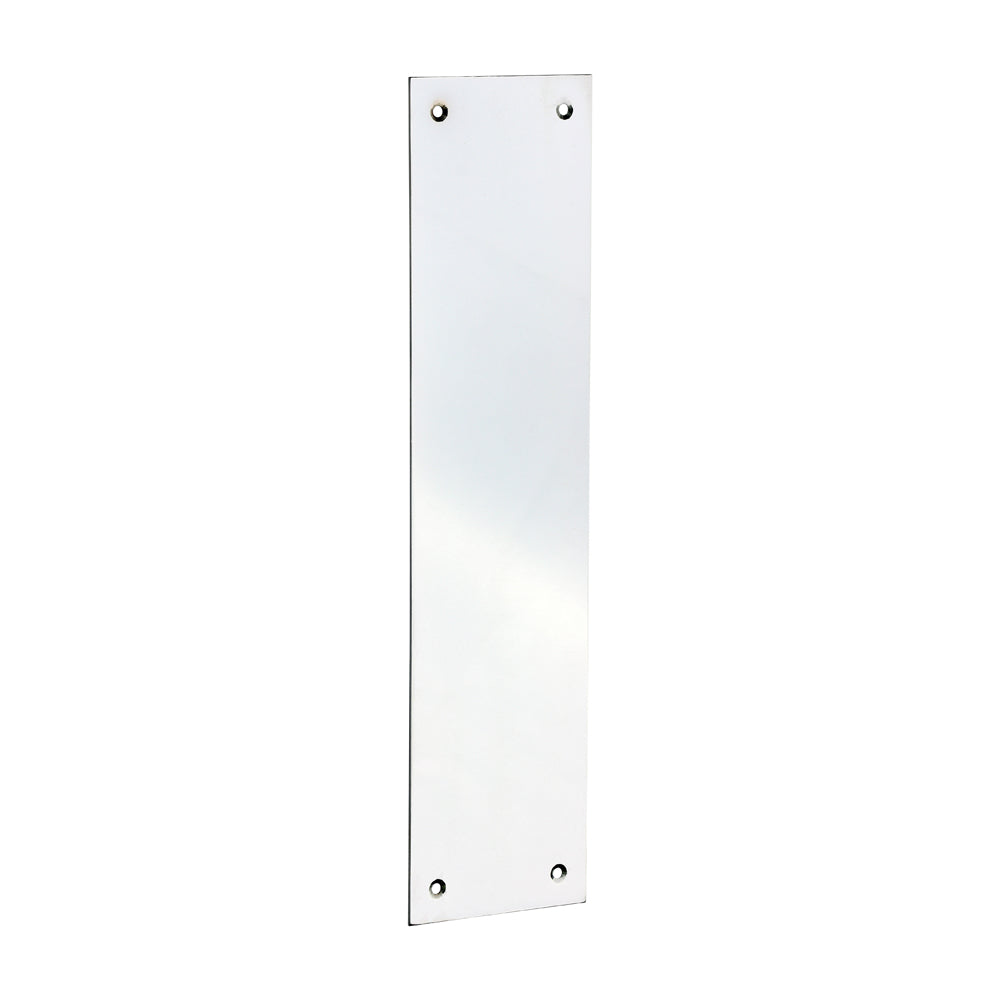 This is an image of Timco - Finger Plate - Polished Chrome 305 x 76 (1 Each Bag) 200955
