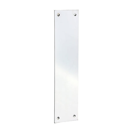 This is an image of Timco - Finger Plate - Polished Chrome 305 x 76 (1 Each Bag) 200955