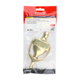 This is an image of Timco - Urn Pattern Door Knocker - Polished Brass 166 x 60 (1 Each TIMbag) 200968P