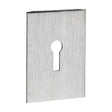 This is an image of Timco - Lock Profile Self-Adhesive Escutcheon - Oblong - Satin Stainless Steel 65 x 47 (1 Each TIMpac) 200984P