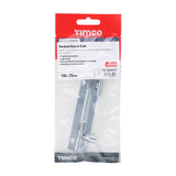 This is an image of Timco - Necked Barrel Bolt - Polished Chrome 100 x 25mm (1 Each TIMpac) 200996P