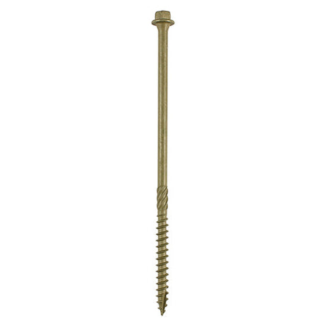 This is an image of Timco - Timber Screws - Hex Head - Exterior - Green 6.7 x 200mm - (20 PCS TIMbag) 200INDEXTB