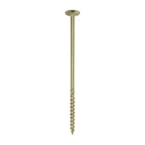 This is an image of Timco - Timber Frame Construction & Landscaping Screws - Wafer - Exterior - Green Organic 8.0 x 200mm - (50 PCS Box) 200INW
