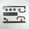 Quality image of Atlantic Kick Plate Radius Corner Pre drilled with screws 960mm x 150mm - Satin Stainless Steel | Sku. akp960sss | available from Trade Door Handles.