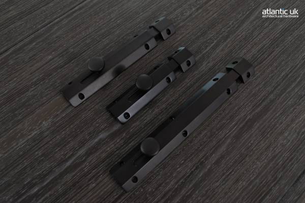 Quality image of Atlantic Solid Brass Surface Door Bolt 8" - Urban Dark Bronze | Sku. asb8udb | available from Trade Door Handles.