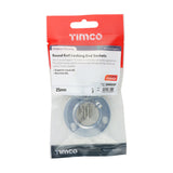 This is an image of Timco - Locking End Sockets - For Round Tube - Polished Chrome 25mm (2 Pieces TIMpac) 204005P