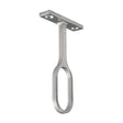 This is an image of Timco - Centre Bracket - For Oval Tube - Polished Chrome 30 x 15 (1 Each Bag) 204015