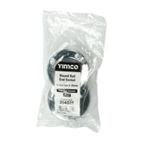 This is an image of Timco - End Socket - For Round Tube - Polished Chrome 25mm (2 Pieces Bag) 204025