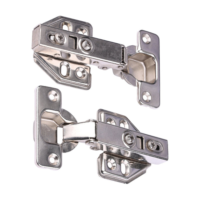 This is an image of Timco - Clip-On Cabinet Hinges - Nickel 90 Degree (1 Pairs TIMbag) 204072P