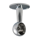 This is an image of Timco - End Brackets - For Round Tube - Polished Chrome 25mm (2 Pieces TIMpac) 204125P
