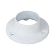 This is an image of Timco - End Sockets - For Round Tube - White 25mm (2 Pieces TIMpac) 204144P