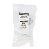 This is an image of Timco - Centre Bracket - For Round Tube - White 25mm (1 Each Bag) 204166
