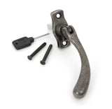 From The Anvil - Antique Pewter Peardrop Espag - LH | Sku. 20416L | Trade Door Handles.