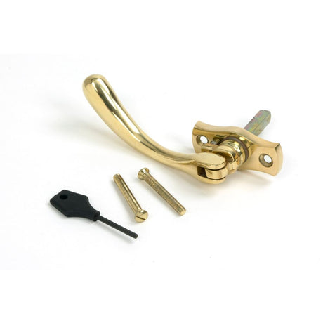 From The Anvil - Polished Brass Peardrop Espag - LH | Sku. 20419L | Trade Door Handles.