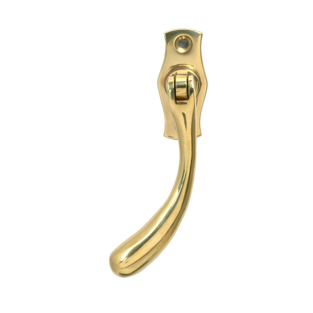 From The Anvil - Polished Brass Peardrop Espag - LH | Sku. 20419L | Trade Door Handles.