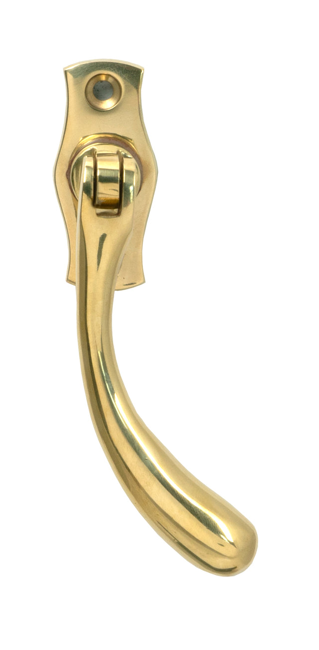 From The Anvil - Polished Brass Peardrop Espag - RH | Sku. 20419R | Trade Door Handles.