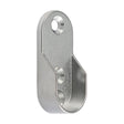 This is an image of Timco - End Socket - For Oval Tube - Polished Chrome 30 x 15 (2 Pieces Bag) 204315