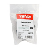 This is an image of Timco - Cupboard Catch - Nickel 38 x 56 (1 Each Bag) 204321
