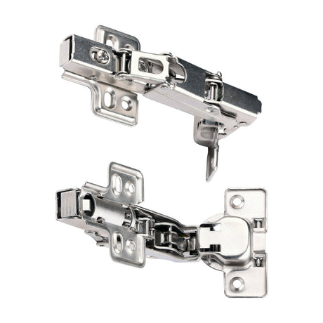 This is an image of Timco - Clip-On Cabinet Hinges - Nickel 170 Degree (1 Pairs Bag) 204379