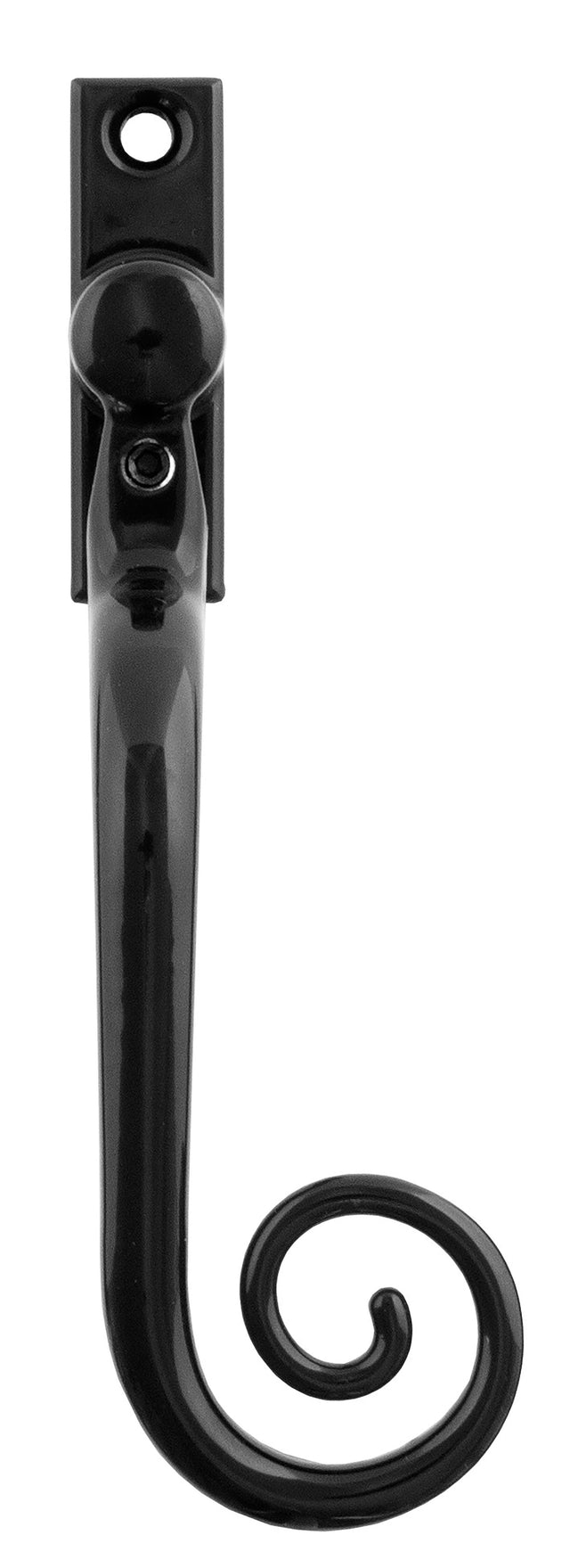 From The Anvil - Black Deluxe Monkeytail Espag - RH | Sku. 20450 | Trade Door Handles.