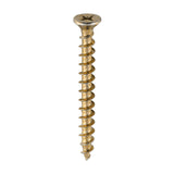 This is an image of Timco - Window Fabrication Screws - Countersunk with Ribs - PH - Single Thread - Gimlet Point - Yellow 4.3 x 40mm - (1000 PCS Box) 206Y