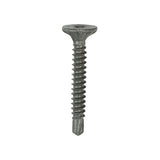 This is an image of Timco - Drywall Construction Metal Stud Cement Board Screws - PH - Countersunk Wafer - Self-Drilling - Exterior - Silver Organic 4.2 x 32mm - (200 PCS Box) 217154