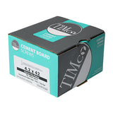 This is an image of Timco - Drywall Construction Timber Stud Cement Board Screws - PH - Countersunk Wafer - Twin-Cut - Exterior - Silver Organic 4.2 x 32mm - (200 PCS Box) 217283