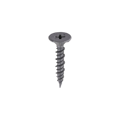 This is an image of Timco - Drywall Construction Timber Stud Cement Board Screws - PH - Countersunk Wafer - Twin-Cut - Exterior - Silver Organic 4.2 x 25mm - (200 PCS Box) 217789