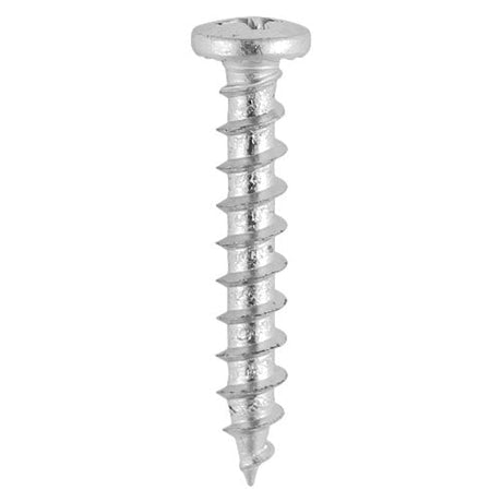 This is an image of Timco - Window Fabrication Screws - Friction Stay - Shallow Pan with Serrations - PH - Single Thread - Gimlet Tip - Stainless Steel 4.8 x 25mm - (1000 PCS Box) 217SS