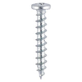 This is an image of Timco - Window Fabrication Screws - Friction Stay - Shallow Pan with Serrations - PH - Single Thread - Gimlet Point - Zinc 4.8 x 30mm - (1000 PCS Box) 218Z