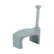 This is an image of Timco - Flat Twin & Earth Cable Clips - Grey To fit 10.0mm - (100 PCS Box) 225159
