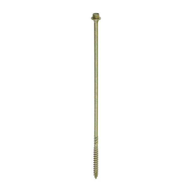This is an image of Timco - Timber Screws - Hex Head - Exterior - Green 6.7 x 225mm - (4 PCS TIMpac) 225INDEXP