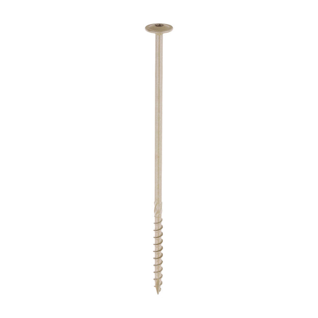 This is an image of Timco - Timber Screws - TX - Wafer - Exterior - Green 8.0 x 225mm - (4 PCS TIMpac) 225INDEXWP