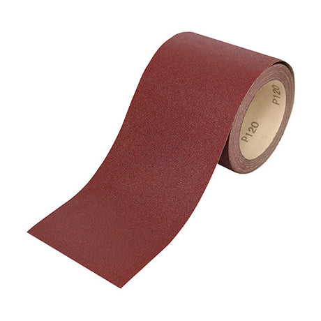 This is an image of Timco - Sandpaper Roll - 60 Grit - Red 115mm x 10m (1 Each Roll) 231004