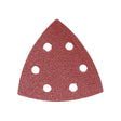 This is an image of Timco - Delta Sanding Pads - 60 Grit - Red 95 x 95mm (5 Pieces Pack) 231005