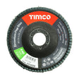 This is an image of Timco - Flap Disc - Zirconium - Type 29 Conical - P40 Grit 115 x 22.23 (1 Each Pack) 231020
