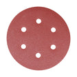 This is an image of Timco - Random Orbital Sanding Discs - 80 Grit - Red 150mm (5 Pieces Pack) 231080