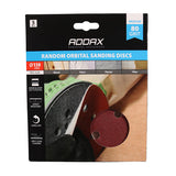 This is an image of Timco - Random Orbital Sanding Discs - 80 Grit - Red 150mm (5 Pieces Pack) 231080
