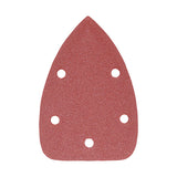 This is an image of Timco - Detail Sanding Pads - 120 Grit - Red 95 x 136mm (5 Pieces Pack) 231081