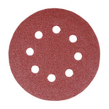 This is an image of Timco - Random Orbital Sanding Discs - 60 Grit - Red 150mm (5 Pieces Pack) 231084