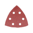 This is an image of Timco - Delta Sanding Pads - 80 Grit - Red 95 x 95mm (5 Pieces Pack) 231119
