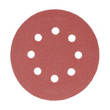 This is an image of Timco - Random Orbital Sanding Discs - 180 Grit - Red 125mm (5 Pieces Pack) 231200