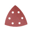 This is an image of Timco - Delta Sanding Pads - Mixed - Red 95 x 95mm (80/120/180) (5 Pieces Pack) 231333