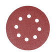 This is an image of Timco - Random Orbital Sanding Discs - 120 Grit - Red 125mm (5 Pieces Pack) 231378